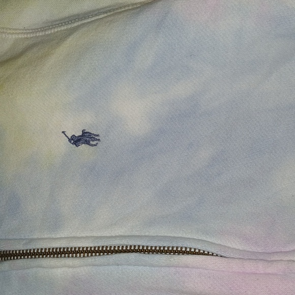 Polo Ralph Lauren Girls Tie Dye Zipper hoodie Size Large long sleeved - Picture 2 of 6